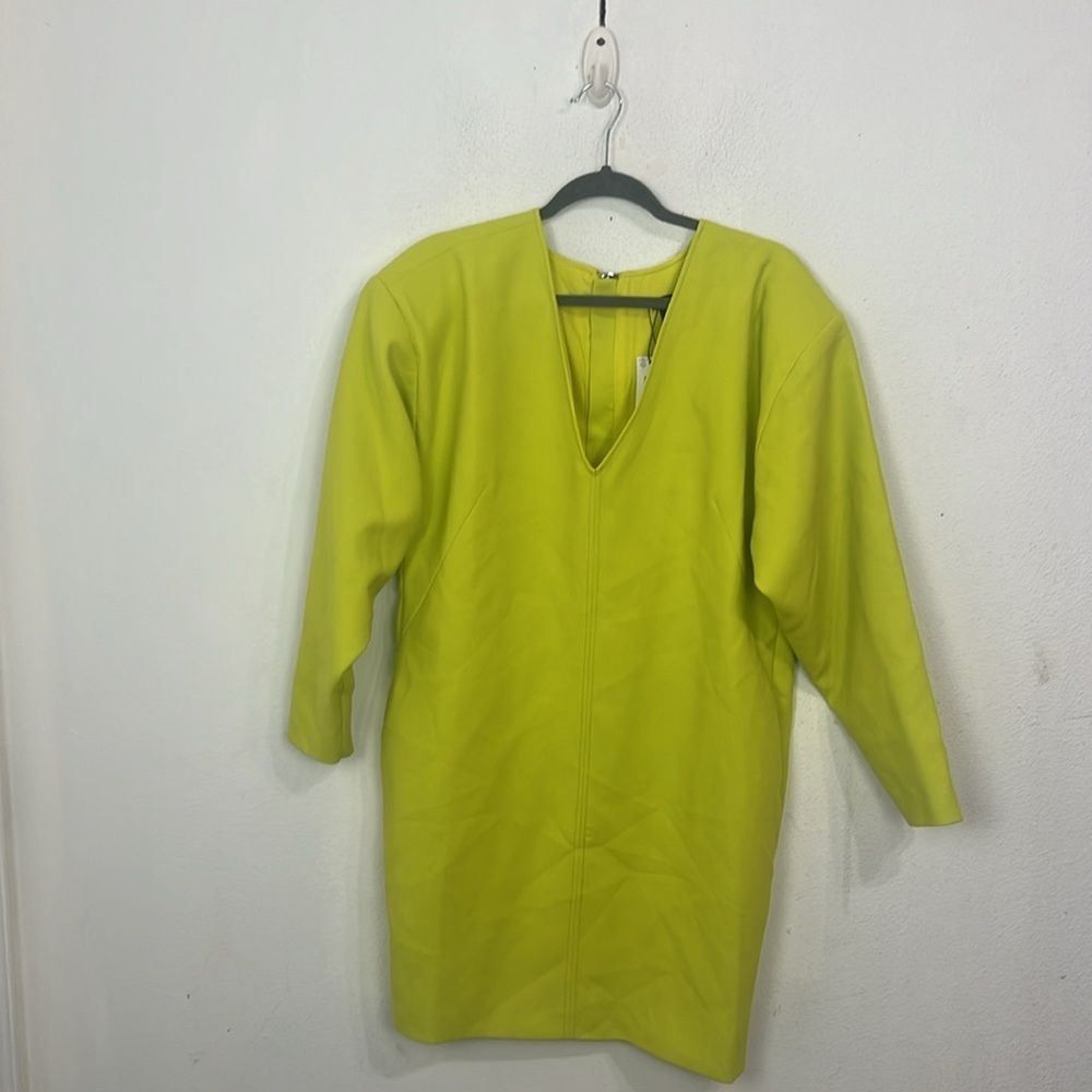 NWOT KAREN MILLEN compact stretch sleeved V neck pencil dress - Picture 4 of 7